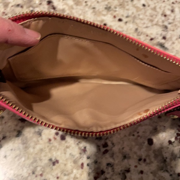 Coach wristlet. Pink and magenta. Gently used. - Picture 5 of 7